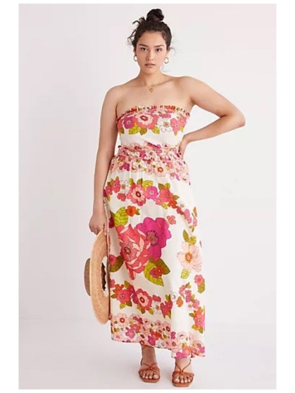 Love The Label | Floral 100% Cotton Briar Maxi Skirt + Tube Top Set | NWT - Picture 5 of 11